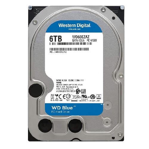 هارددیسک اینترنال وسترن دیجیتال سری آبی ظرفیت 6 ترابایت Western Digital 6TB 256MB Blue WD60EZRZ Internal Hard Drive